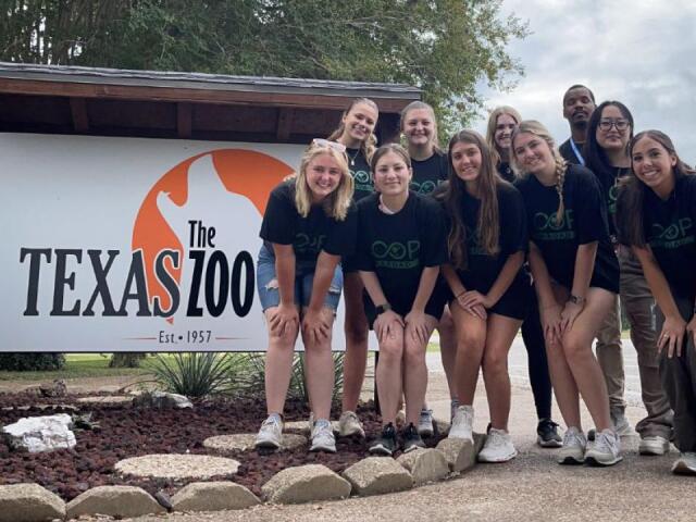 STEP Student, Morgan Margraf, during her signature project.