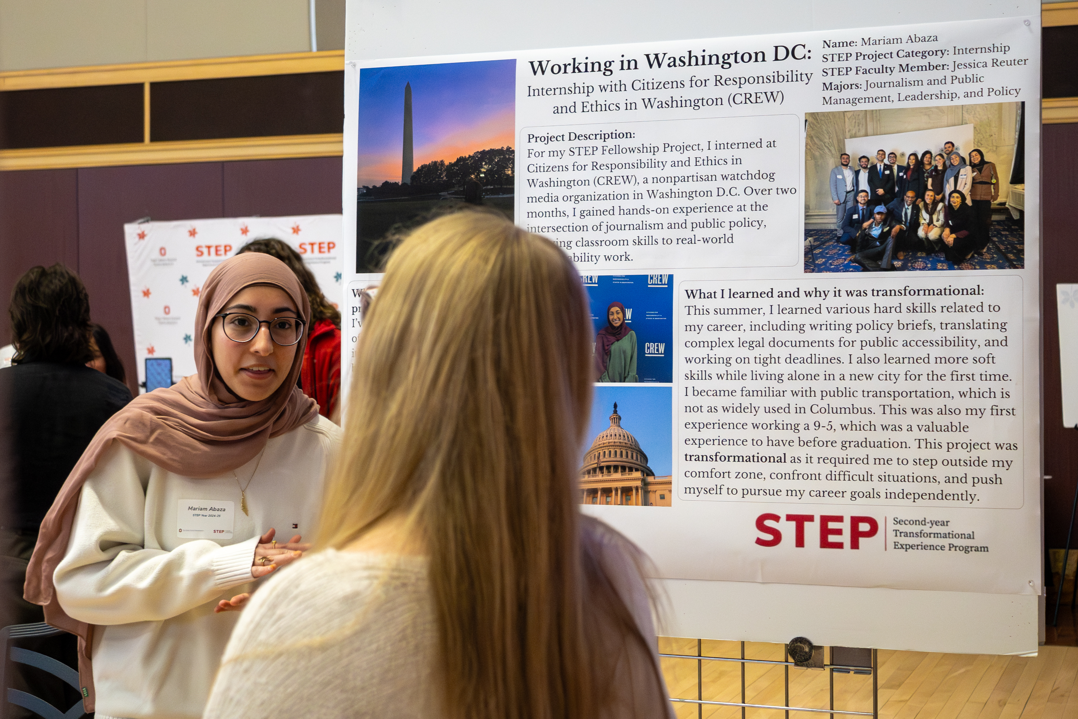 STEP student presenting at the February 2026 STEP Expo